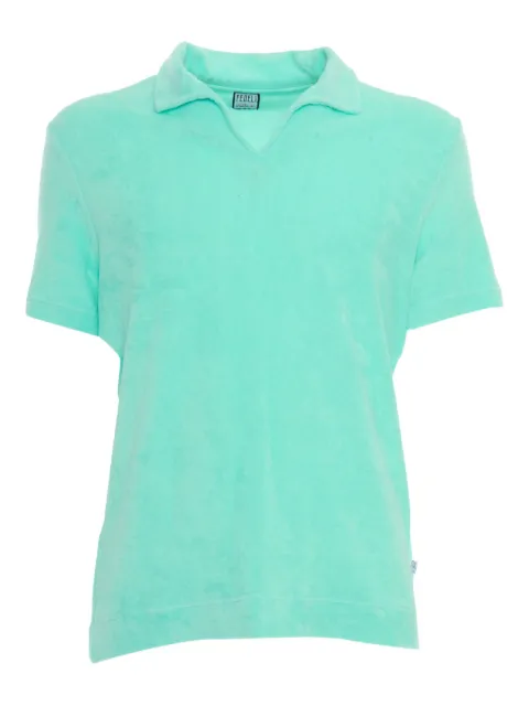 Fedeli short-sleeve knitted polo shirt