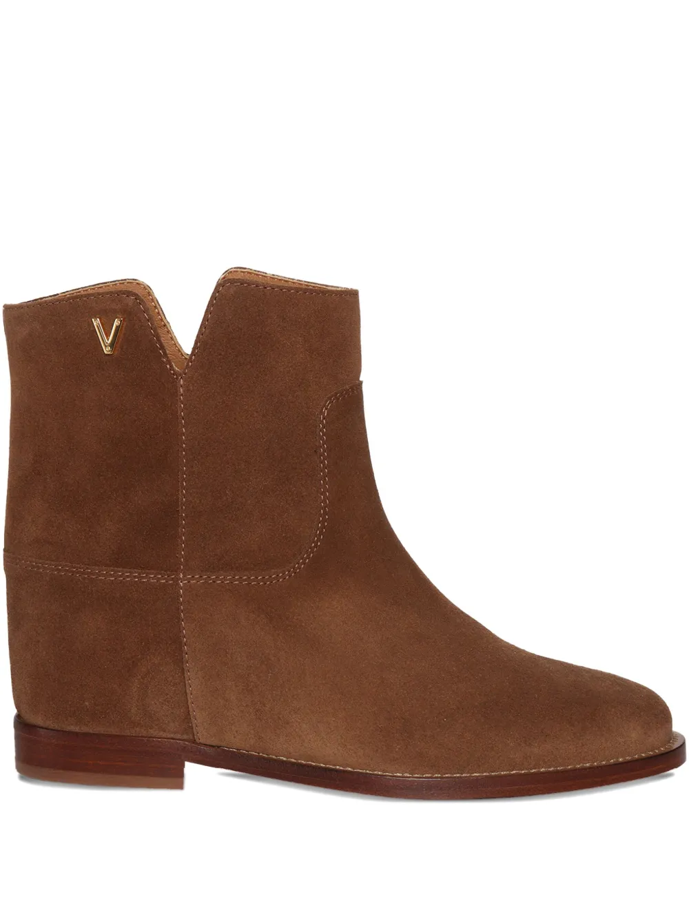 Via Roma 15 suede ankle boots Brown