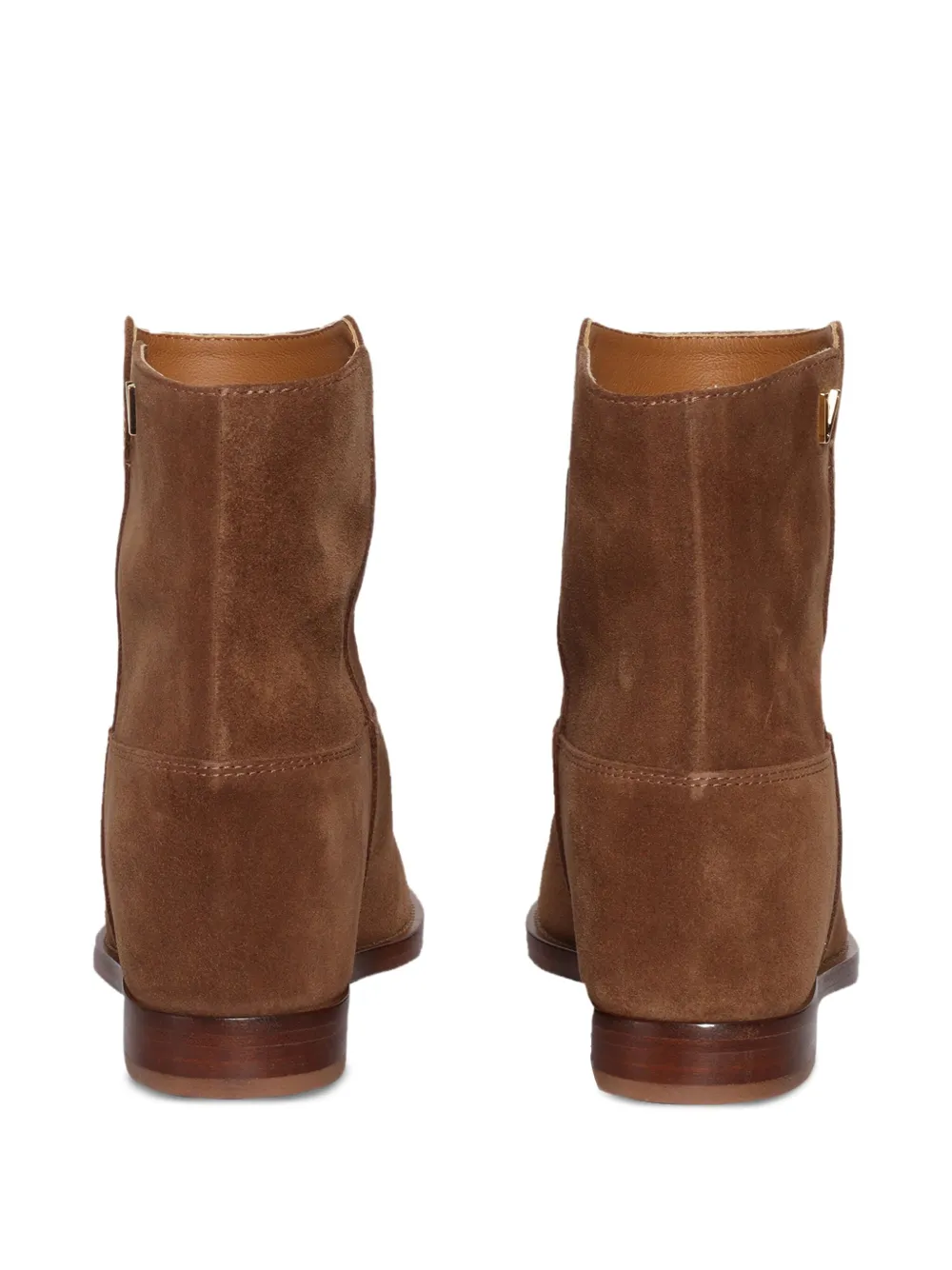 Via Roma 15 suede ankle boots Brown