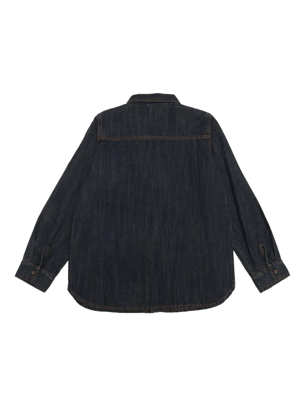 Zhoe & Tobiah Spijkershirt met dubbele zak Blauw