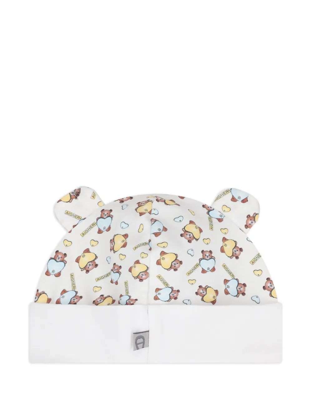 Aigner Kids Muts met teddybeerprint Wit
