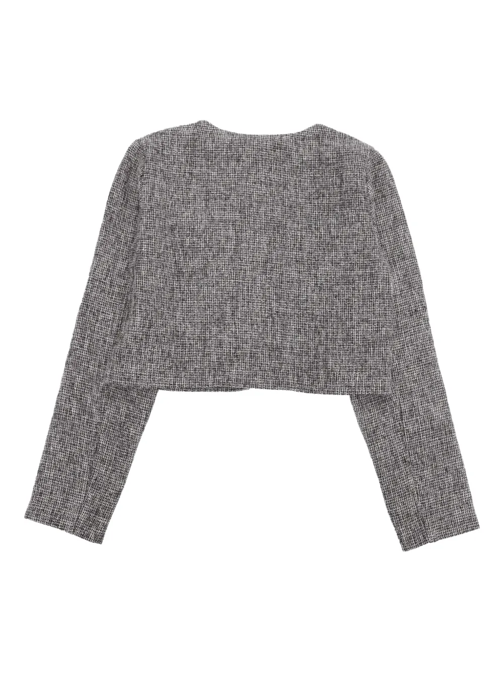 Liu Jo Kids Tweed jack met klepzak Zwart