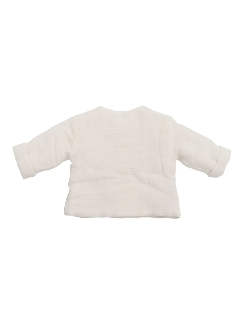 TEDDY & MINOU Katoenen jas met knopen - Beige