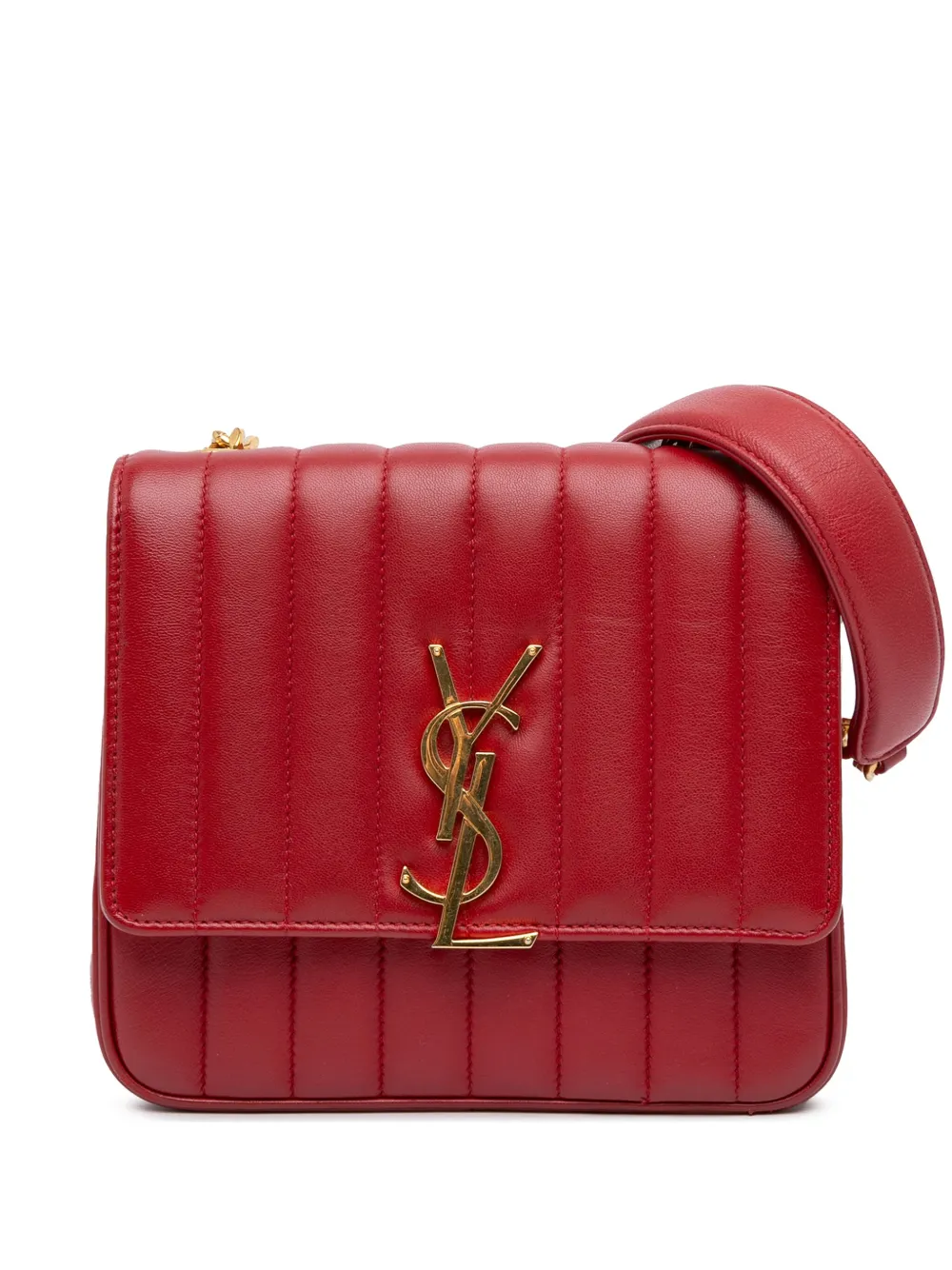 Saint Laurent Pre-Owned 2018 Medium Lambskin Monogram Vicky Chain Bag Saint Laurent Pre-Owned 2018 Medium Lambskin Monogram Vicky Chain Bag
