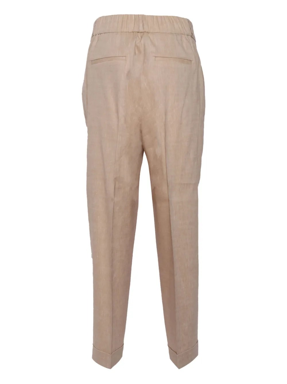 Peserico Broek met elastische taille - Bruin