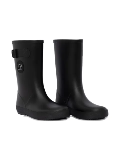 Dolce & Gabbana Kids buckle-fastening logo rain boots