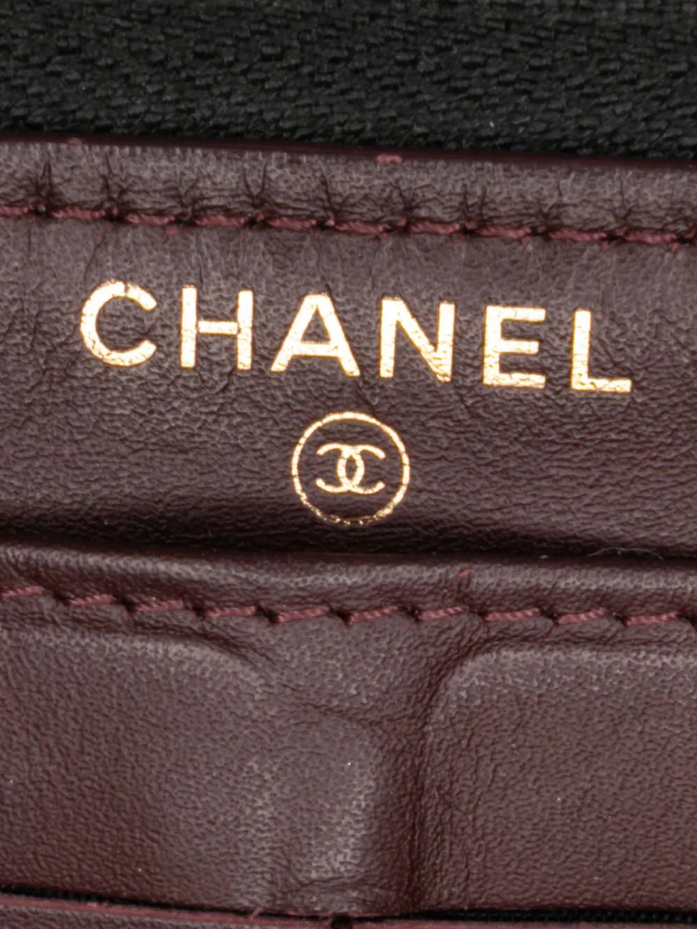Pre-owned Chanel 2016-2017 Cc Quilted Caviar Zip Around Wallet Long Wallets In Black