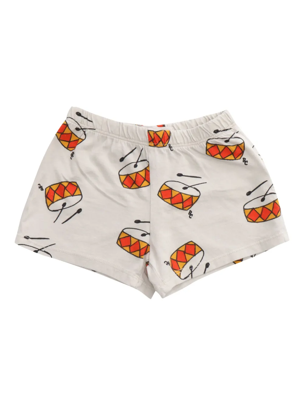 Bobo Choses Drum-print Elastic-waist Shorts In Multi