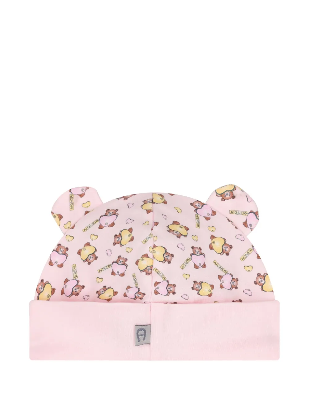 Aigner Kids teddy-bear ear-flap hat - Roze