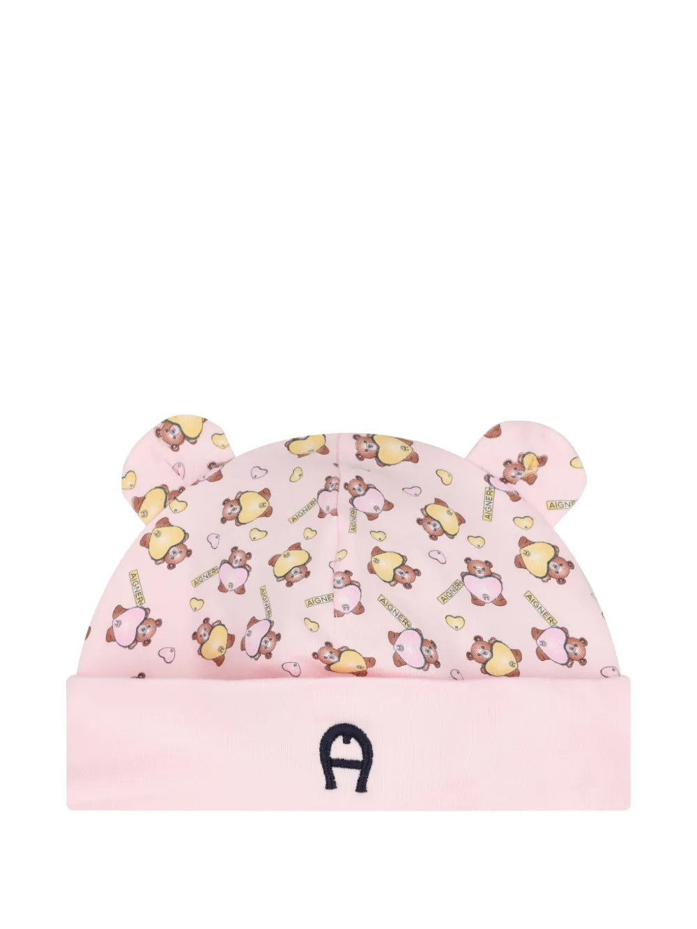 Aigner Kids teddy-bear ear-flap hat Roze
