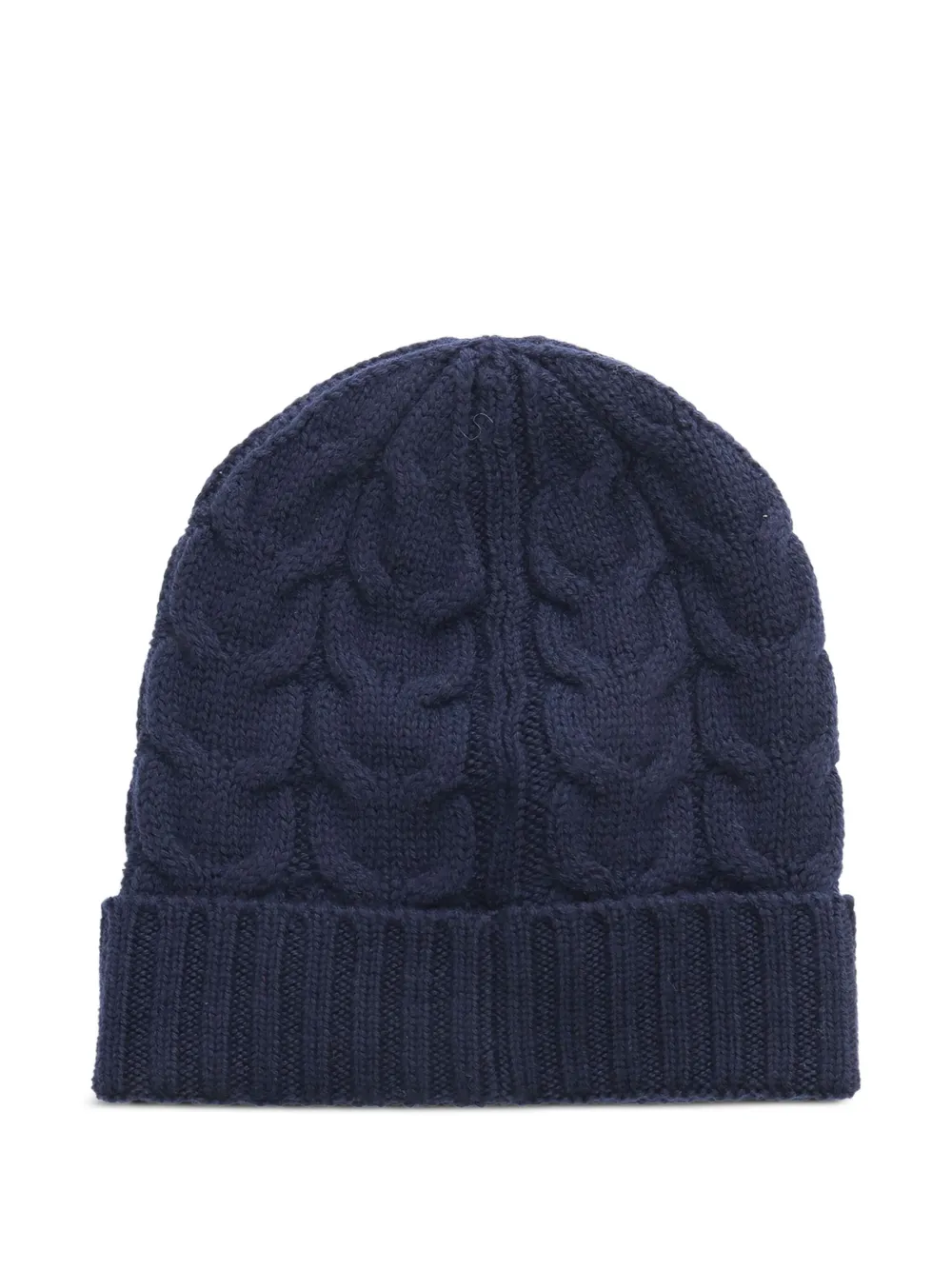 Moncler Enfant Kabelgebreide muts Blauw
