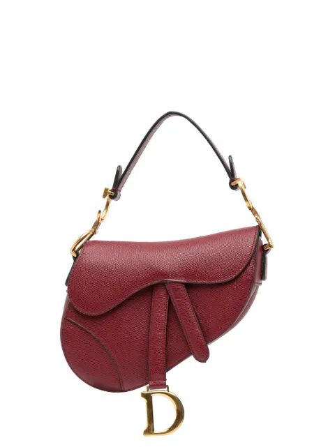 Christian Dior Pre-Owned 2018 Mini Grained Calfskin Saddle Bag satchel