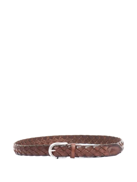 ALBERTO LUTI woven-leather belt