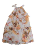 ZIMMERMANN Kids ruffled floral-print dress - Blue