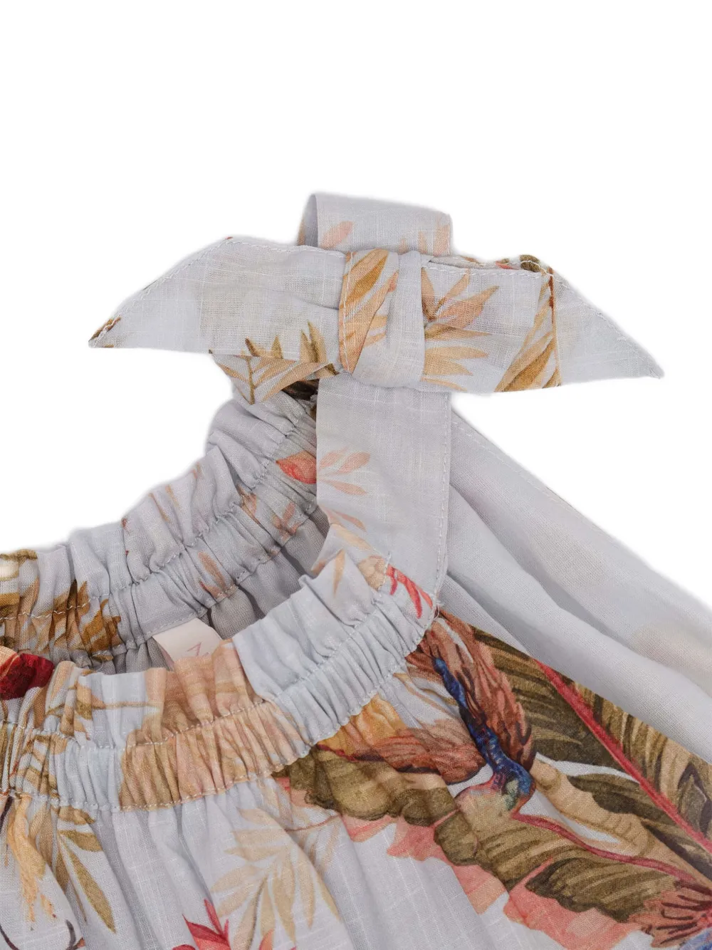 ZIMMERMANN Kids Jurk met bloemenprint Blauw