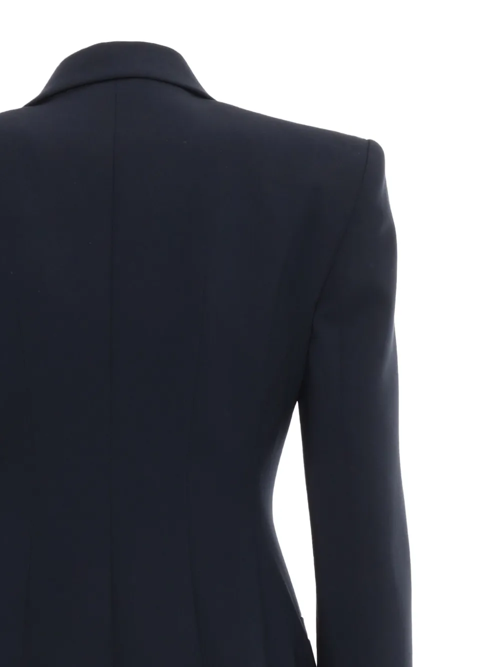 Max Mara Key blazer met dubbele rij knopen en structuur Blauw