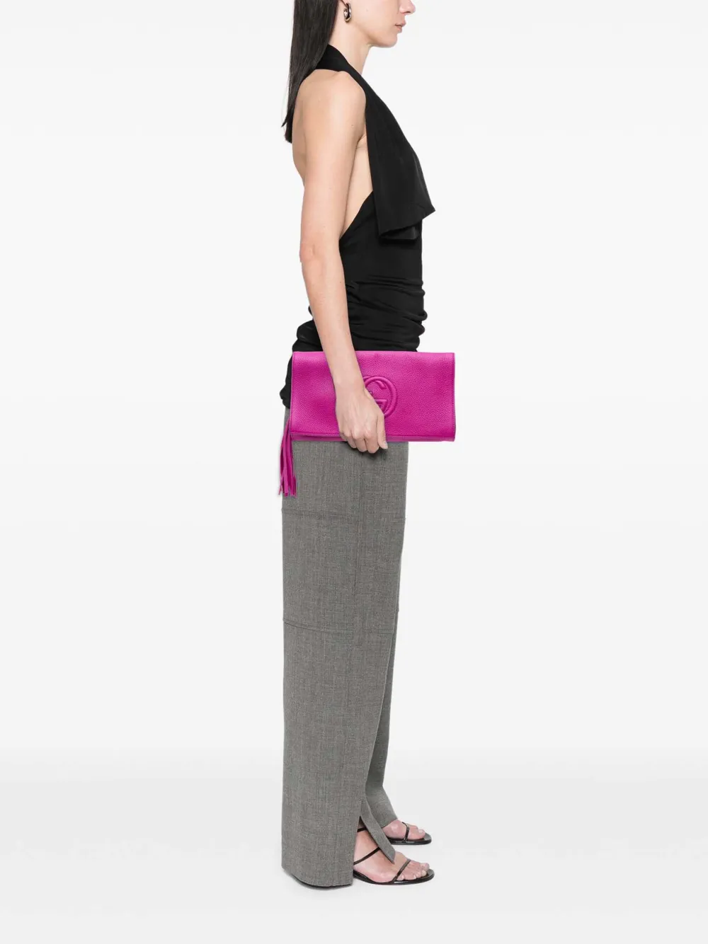 Gucci Pre-Owned 2016-2025 Leather Soho Disco clutch bag | Pre-Owned | Image 2