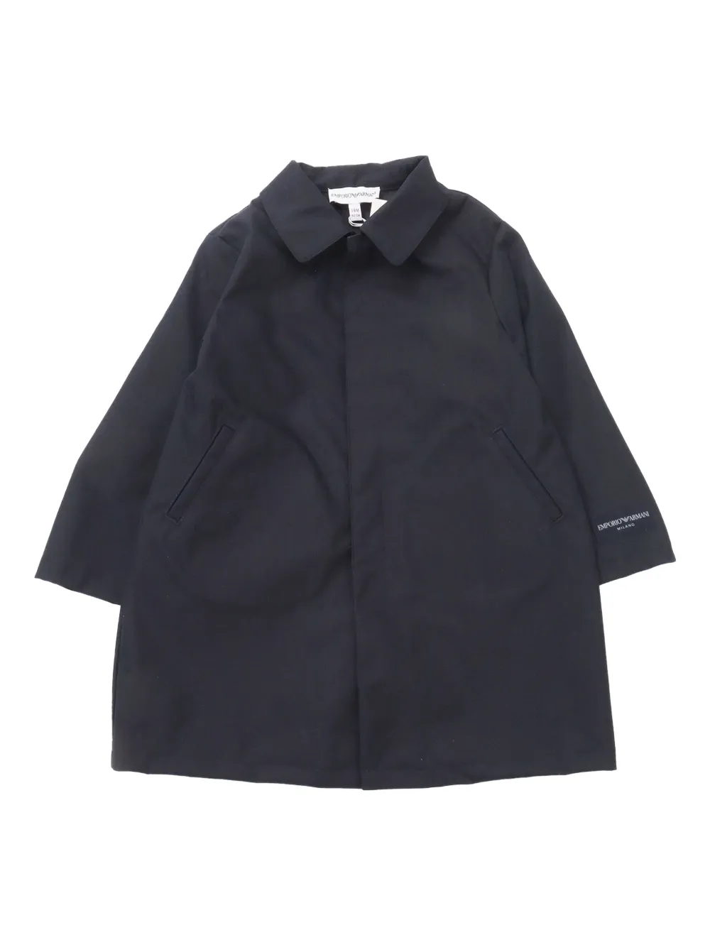 Emporio Ar i Kids Trenchcoat van katoenblend Blauw