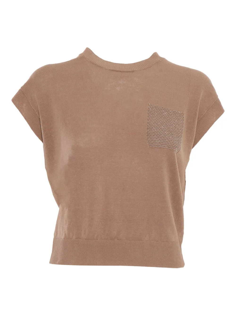 embellished knitted top