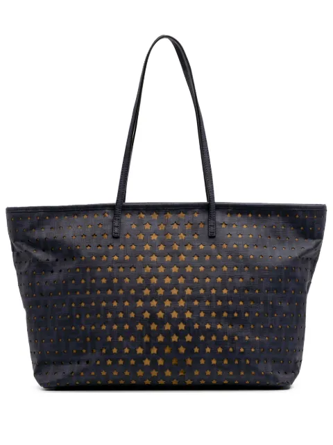 Fendi Pre-Owned 2010-2025 Medium Coated Canvas Laser Cut Star Roll tote bag