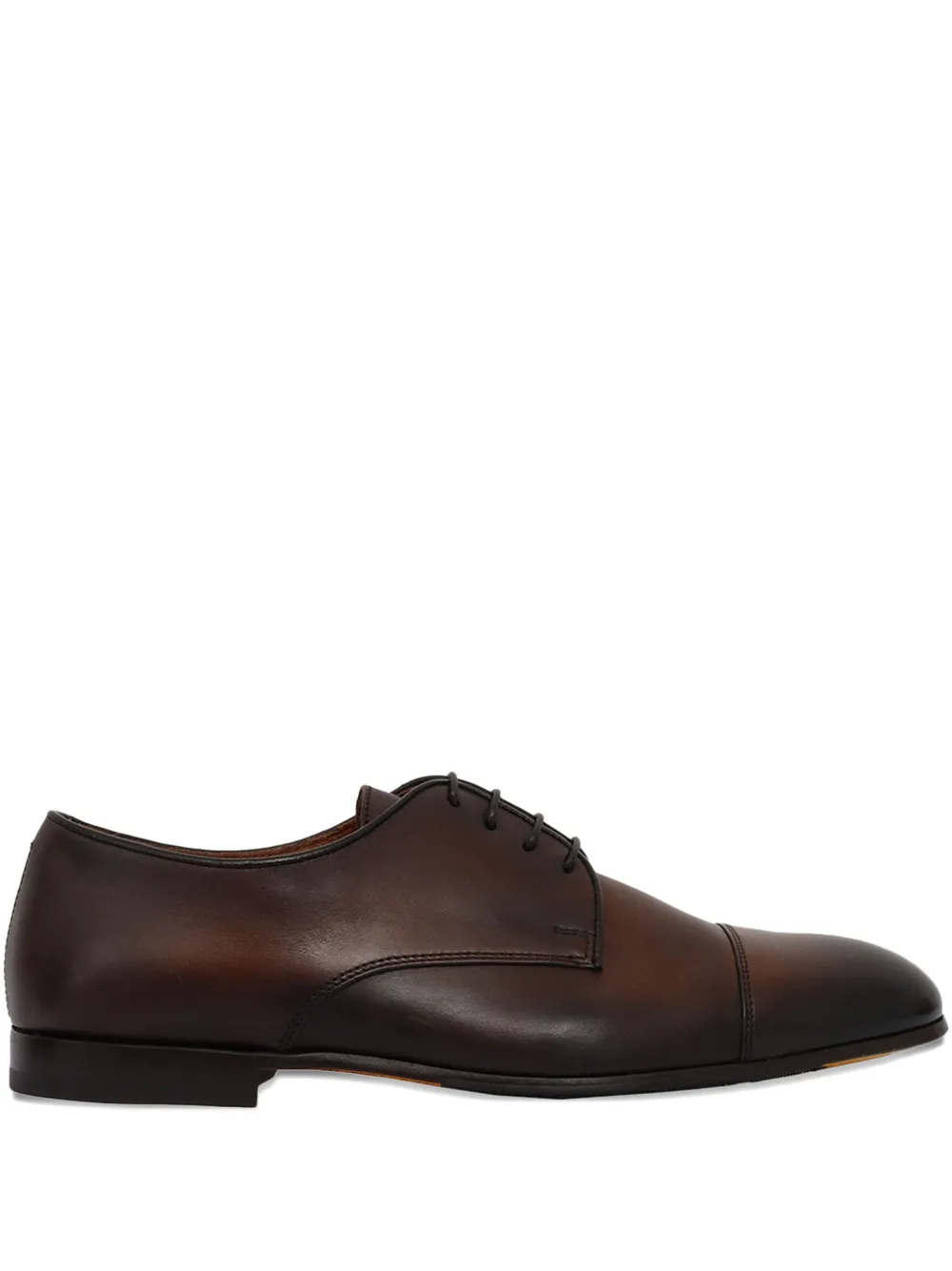 Doucal's cap-toe derby shoes Brown