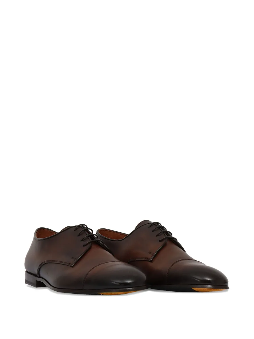 Doucal's cap-toe derby shoes Brown