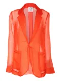 Forte Forte silk tie-front jacket - Orange
