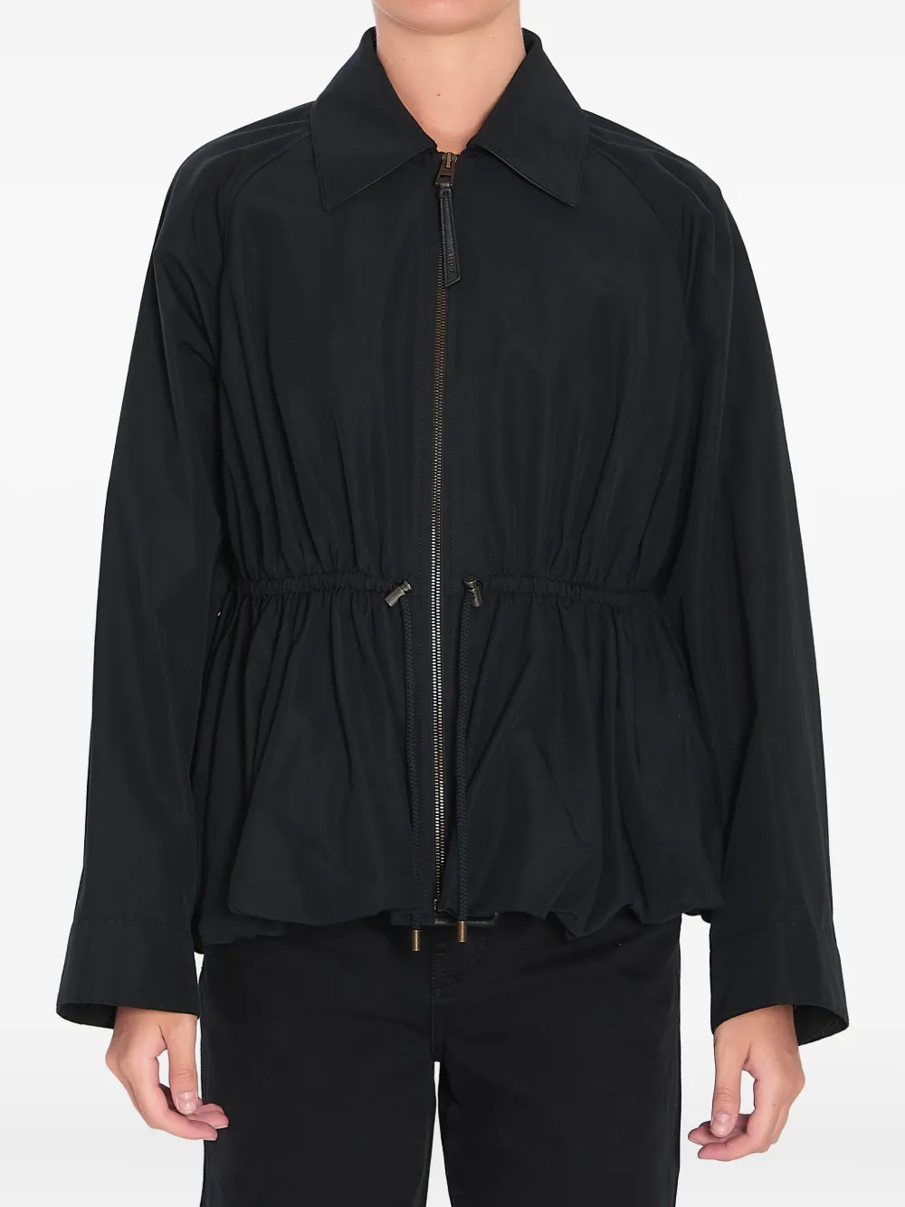LOEWE Peplum jack met trekkoord Zwart