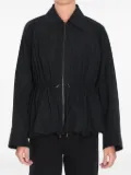 LOEWE drawstring peplum jacket - Black