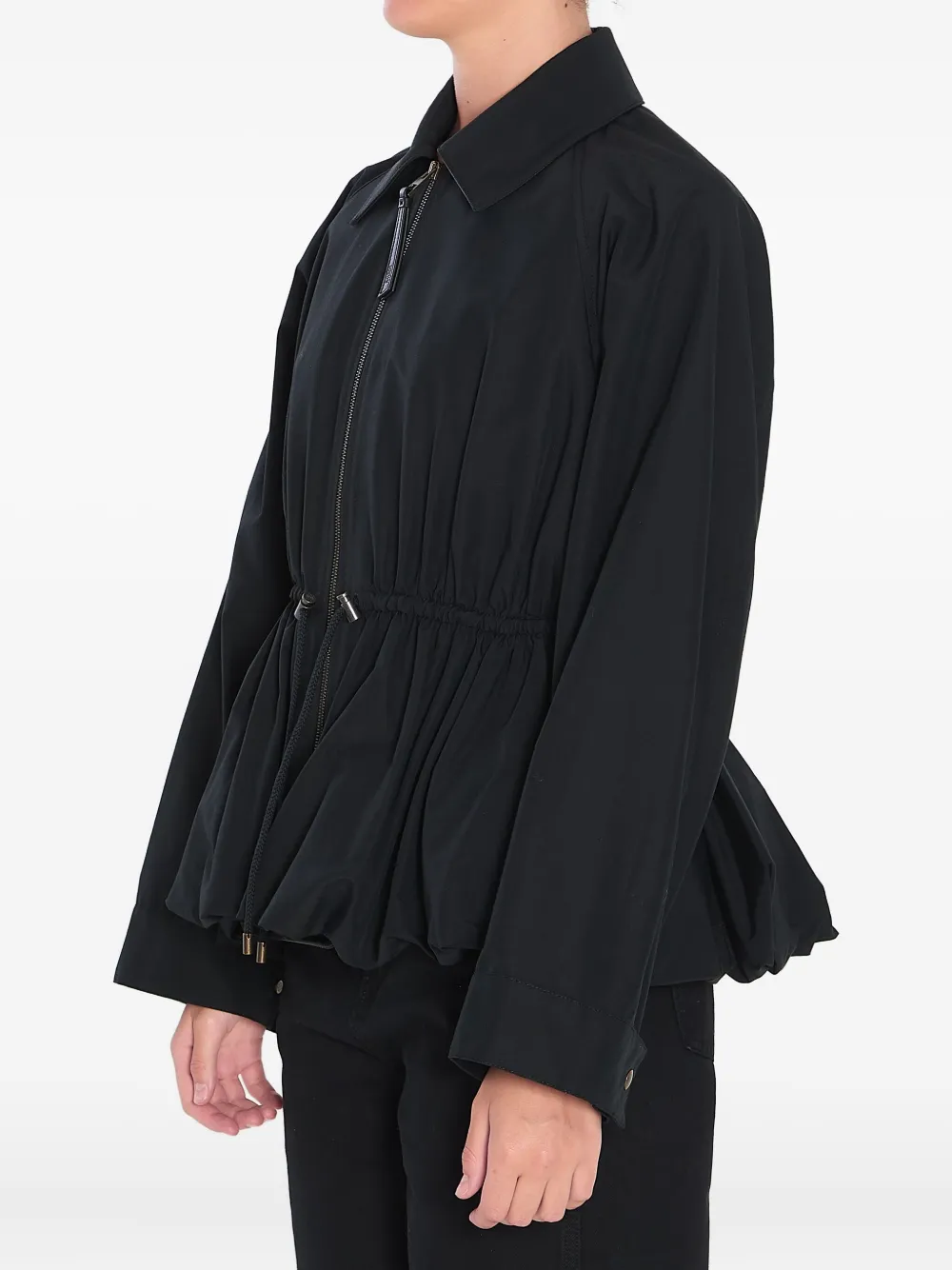 LOEWE Peplum jack met trekkoord Zwart