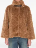 Herno high-collar jacket - Brown