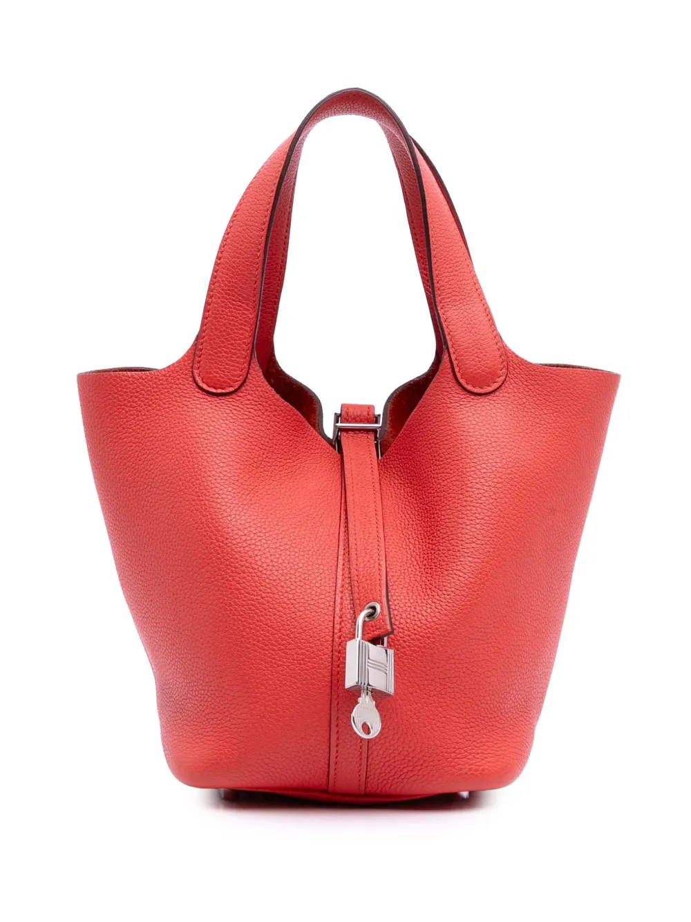 Hermès Pre-Owned 2018 Clemence Picotin Lock 18 handbag | Red | Image 1
