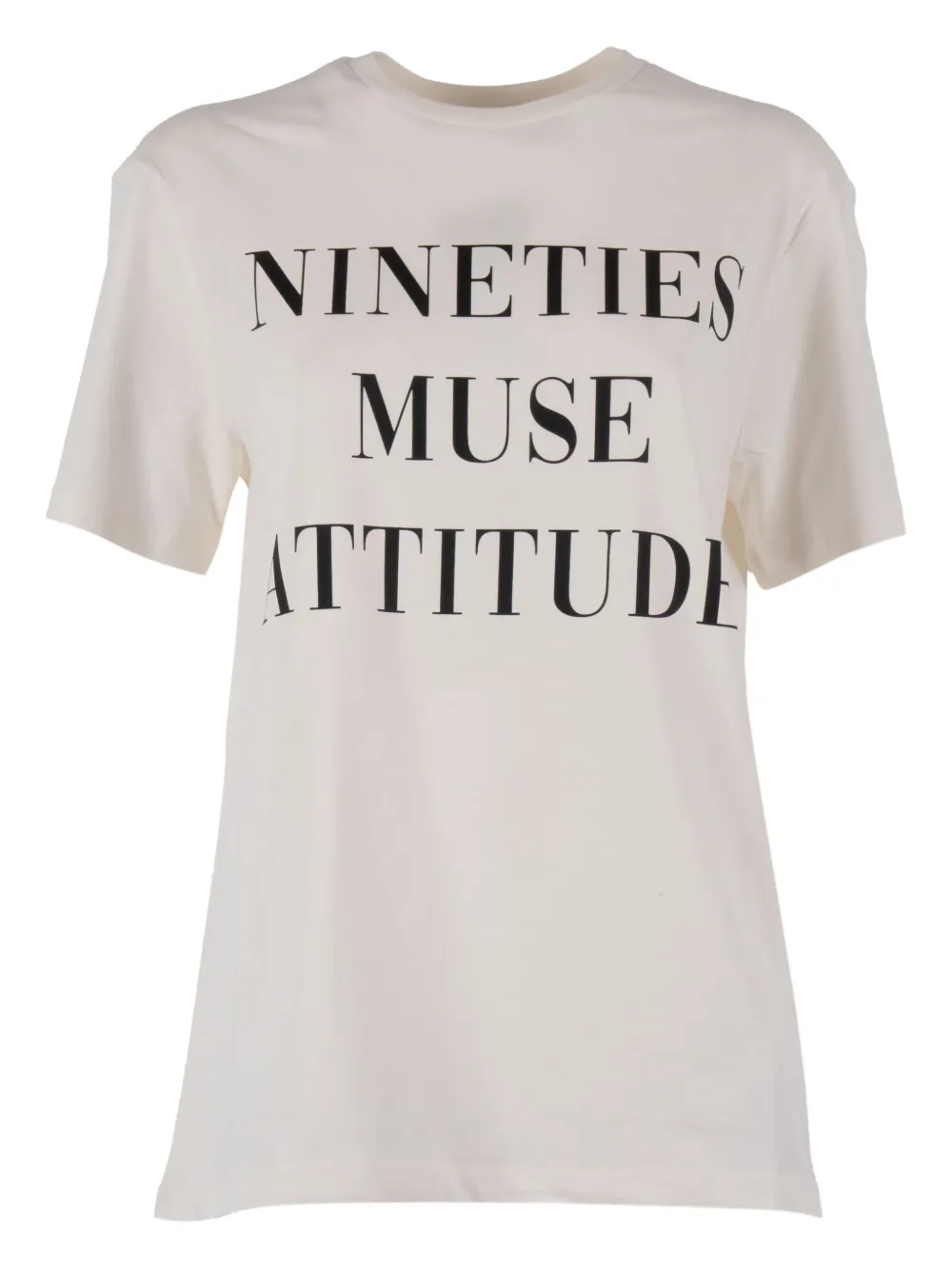 Elisabetta Franchi slogan-print cotton T-shirt Wit