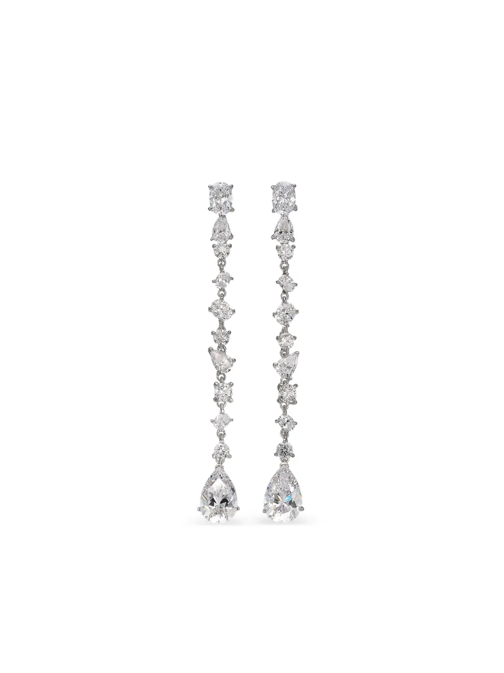 Anabela Chan 14K white gold Celestial Dust diamond earrings | Silver | Image 1