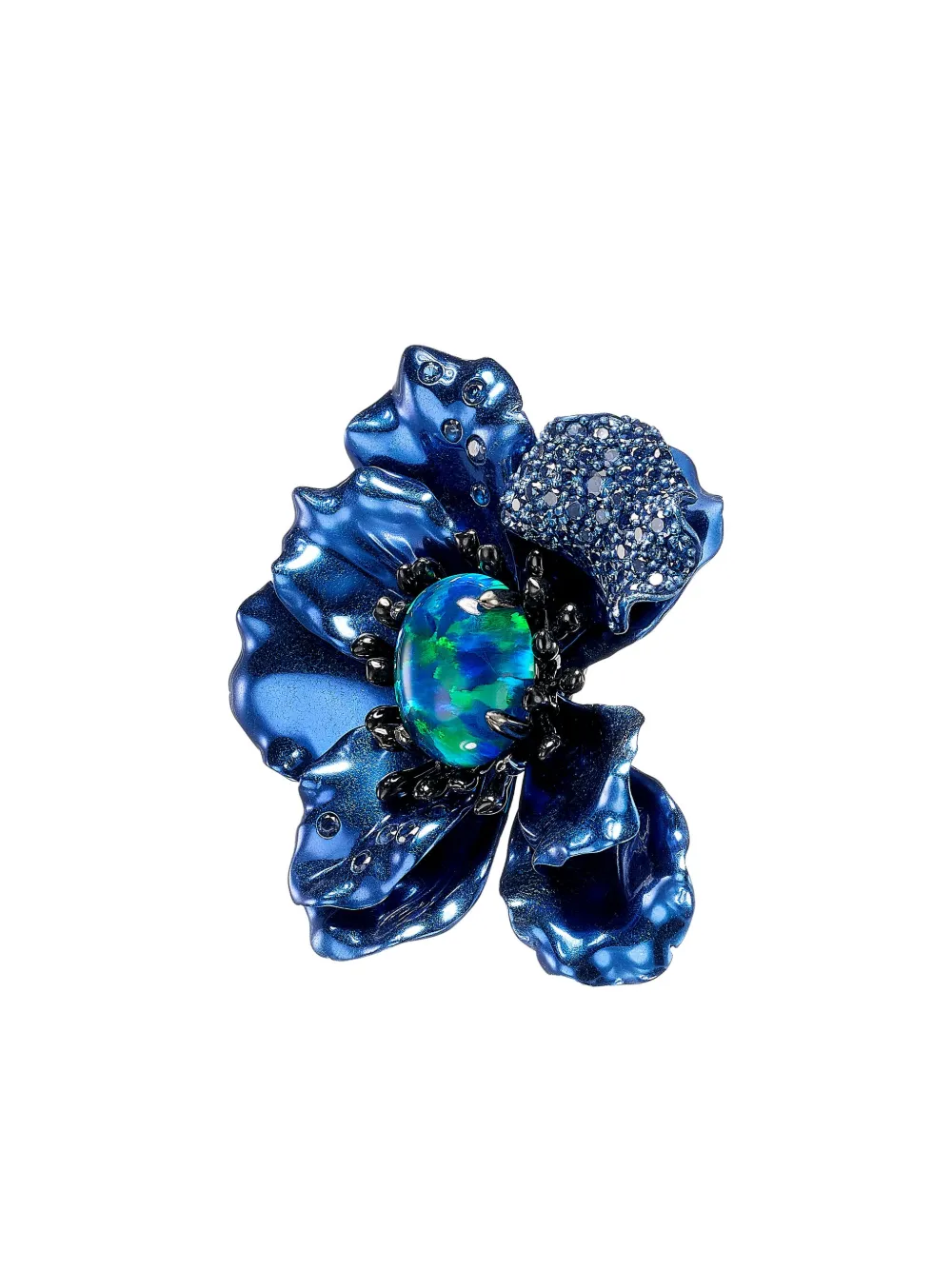 Anabela Chan Poppy Multi-stone Earrings In Blue