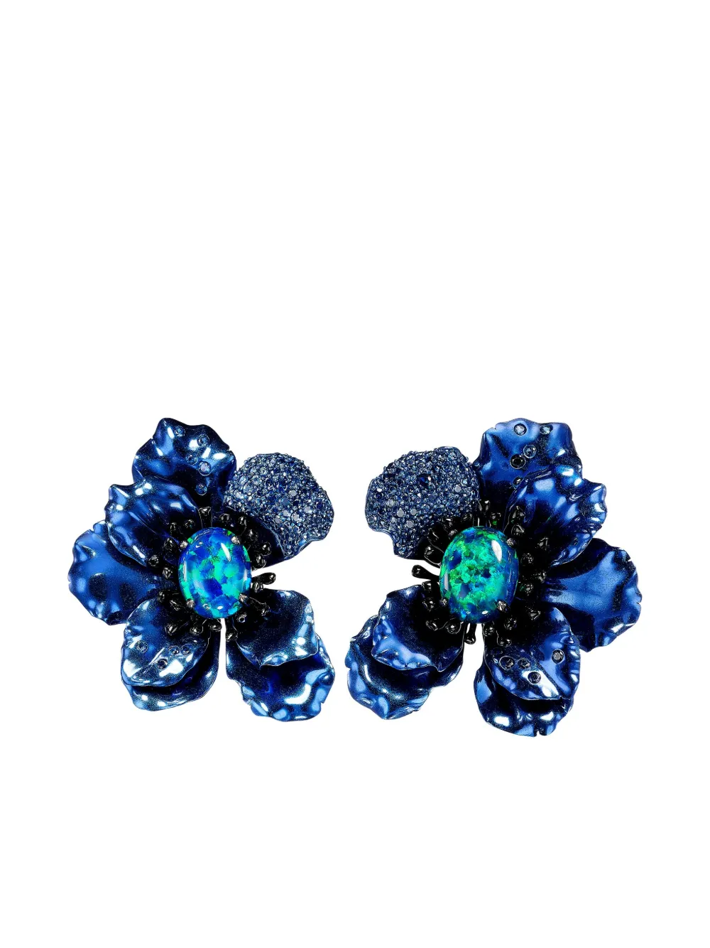 Anabela Chan Poppy multi-stone earrings | Blue | Image 1