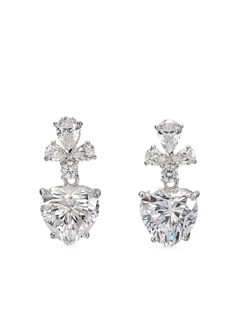 Anabela Chan Cupid Heart diamond earrings
