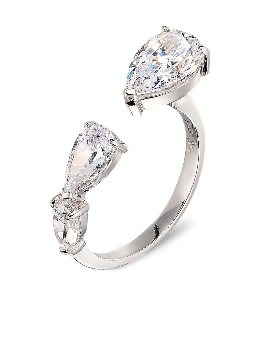 Anabela Chan Floating Nova Diamond Ring In Silver