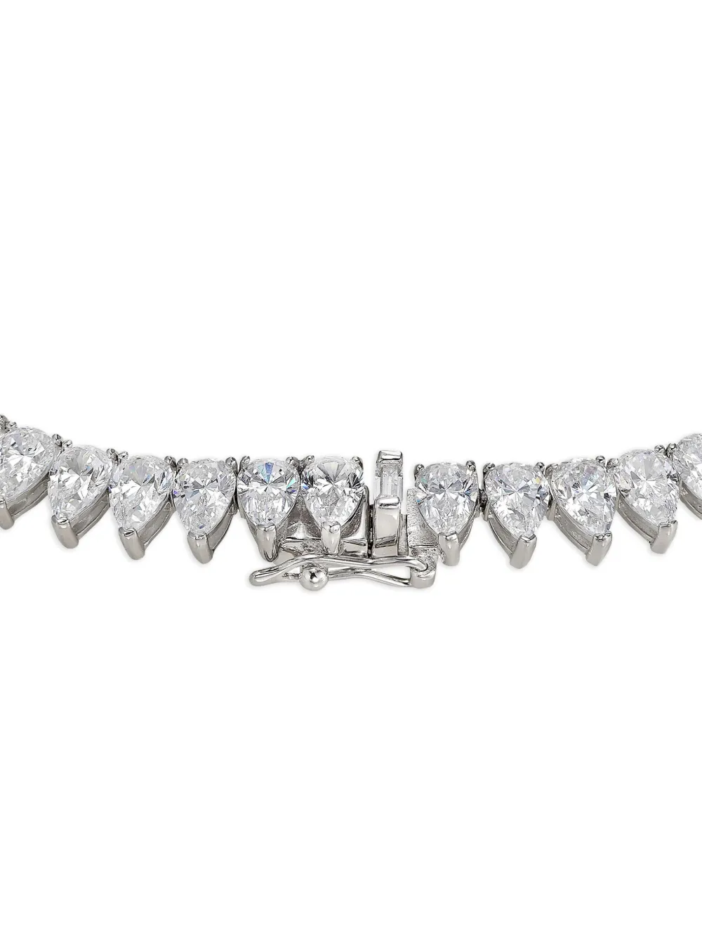 Anabela Chan Love And Tears Eternity Diamond Necklace In Silver
