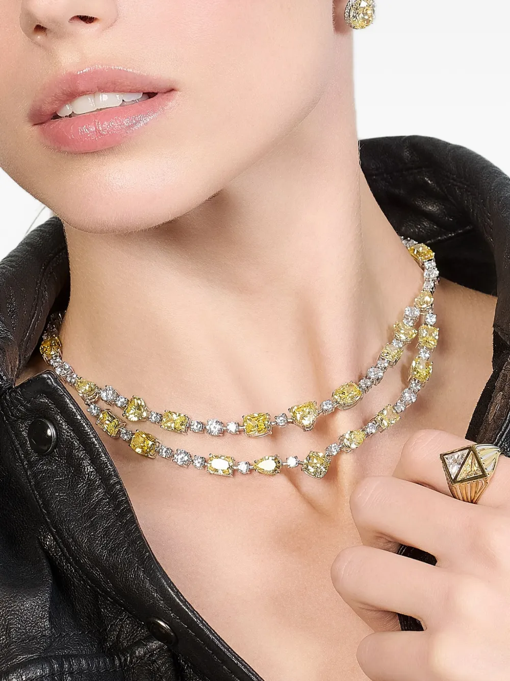 Anabela Chan Canary Love Heart diamond choker | Image 2