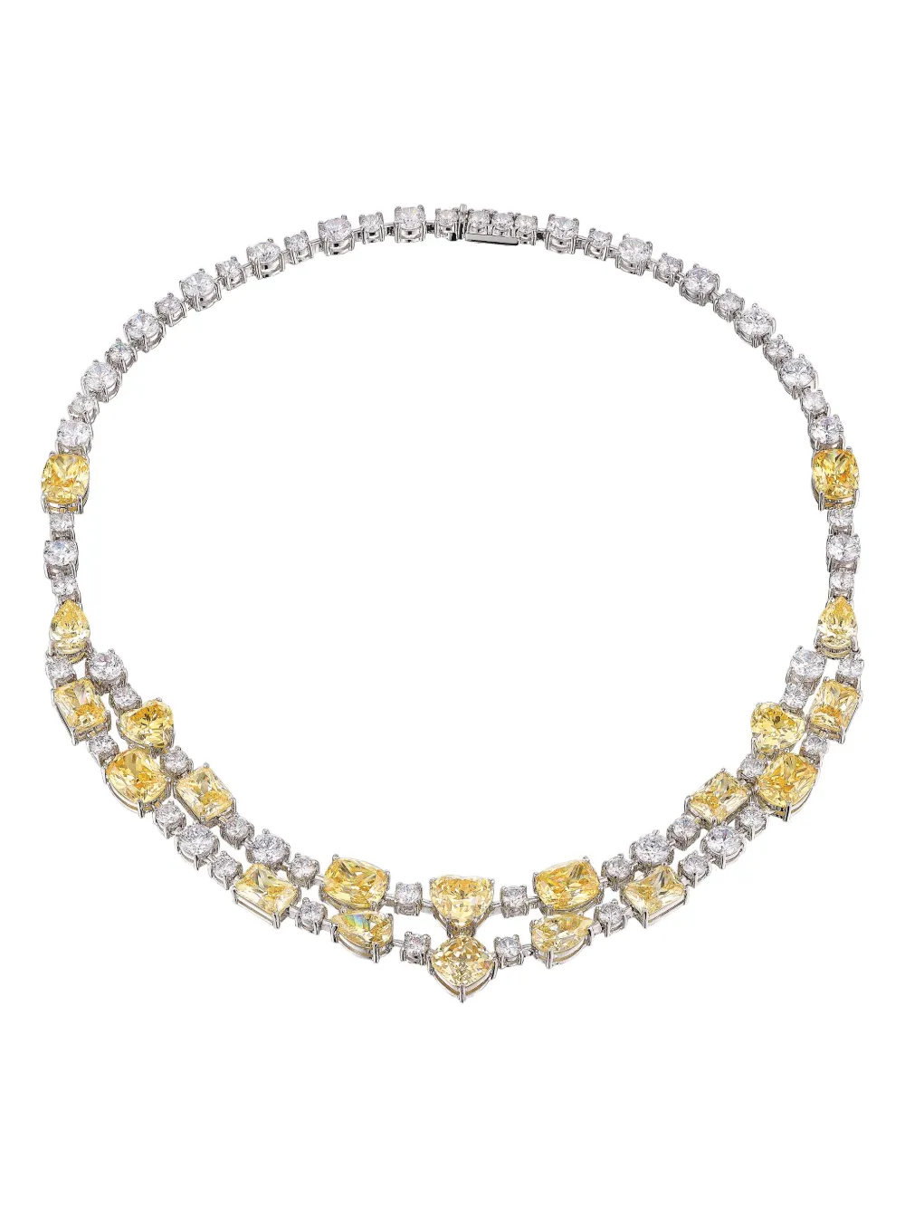 Anabela Chan Canary Love Heart diamond choker | Silver | Image 1