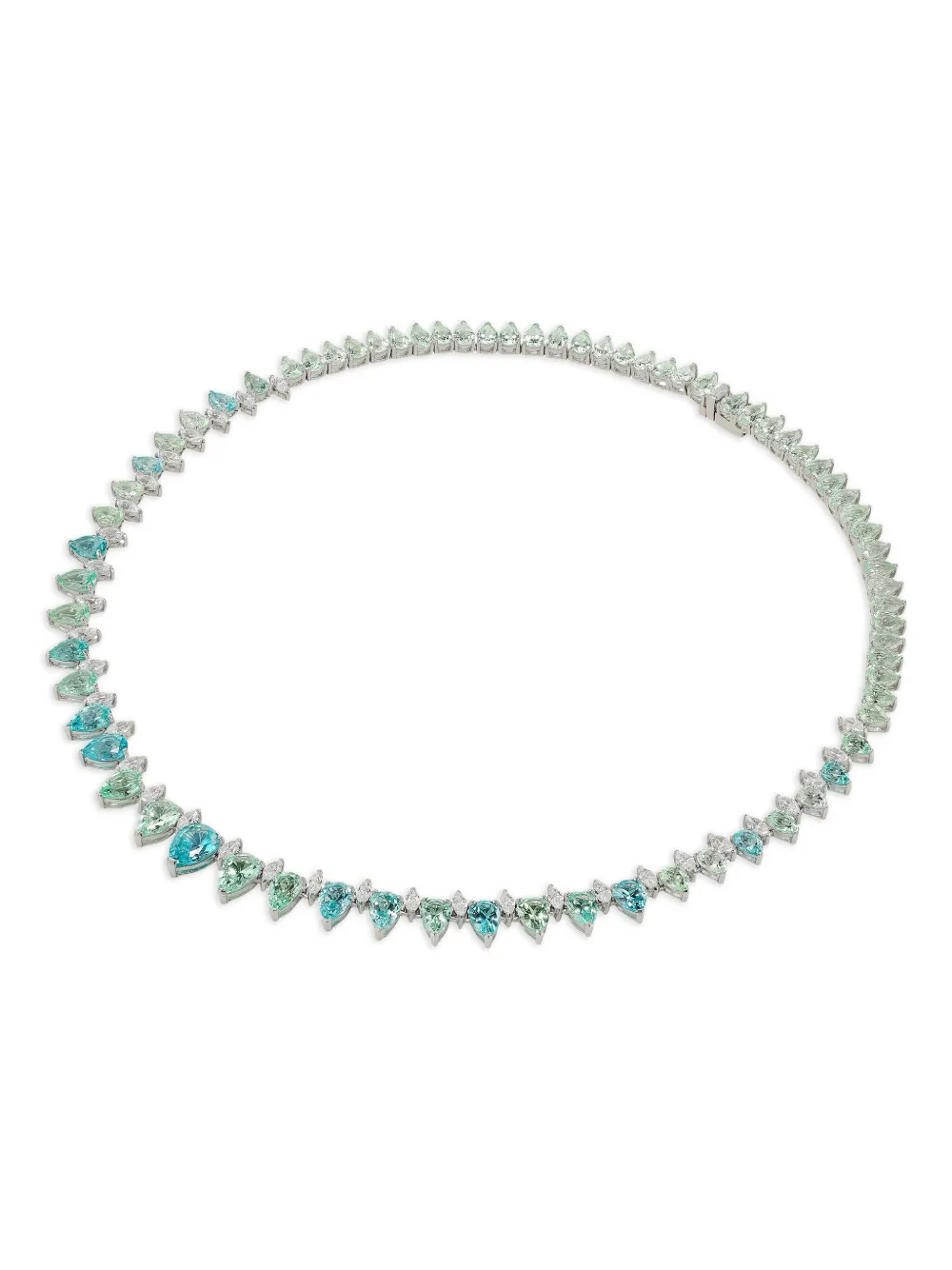 Anabela Chan Ovean Infinity Sapphire And Diamond Necklace In Blue