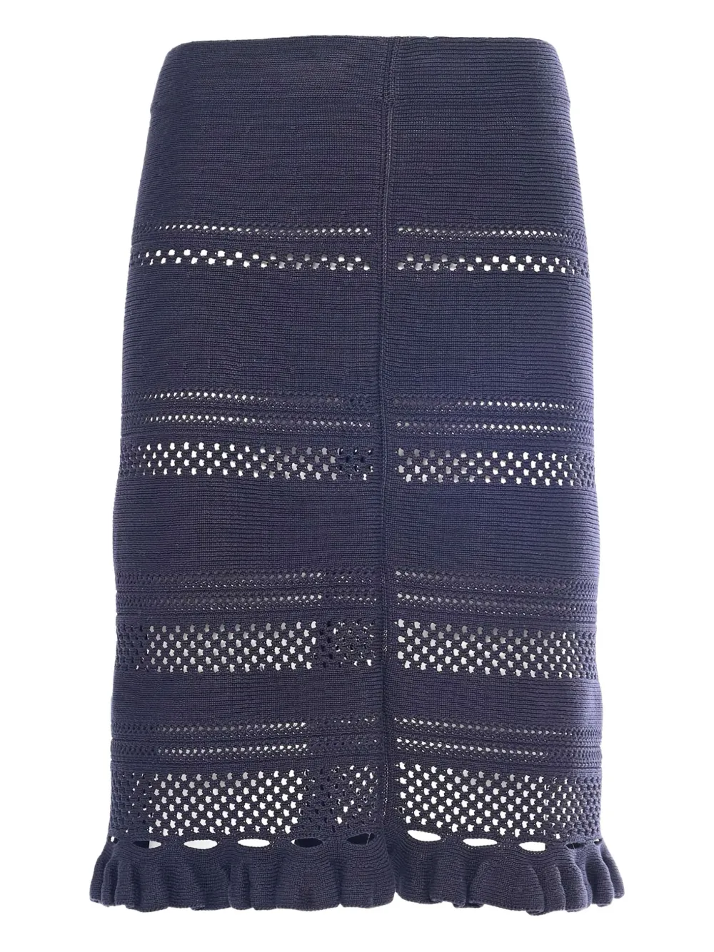 Fabiana Filippi Opengebreide mini-rok Blauw