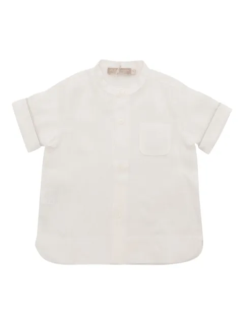 La Stupenderia mandarin-collar pocket shirt