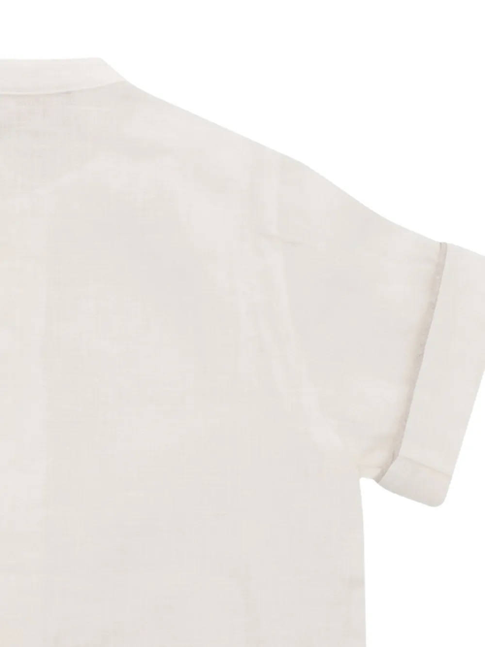 La Stupenderia Shirt met hoge opstaande kraag en zak Wit