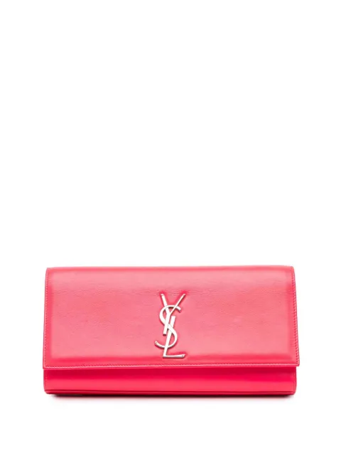 Saint Laurent Pre-Owned 2014 Leather Cassandre clutch bag