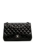CHANEL Pre-Owned 2010-2011 Jumbo Classic Lambskin Double Flap shoulder bag - Black