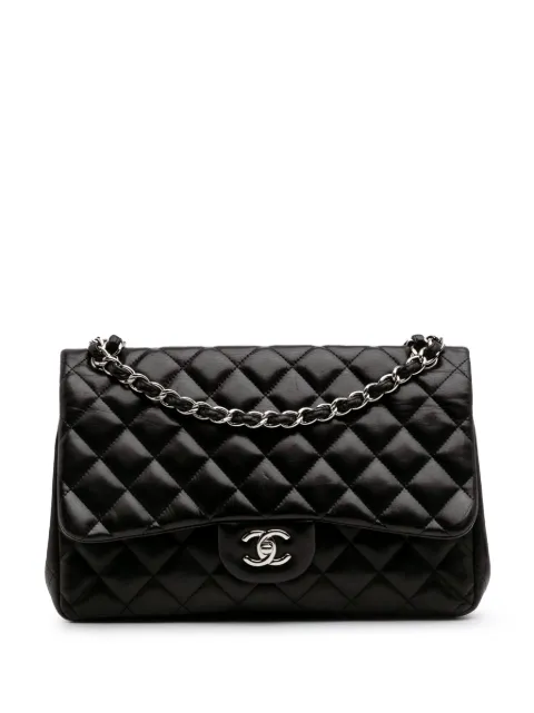 CHANEL Pre-Owned 2010-2011 Jumbo Classic Lambskin Double Flap shoulder bag