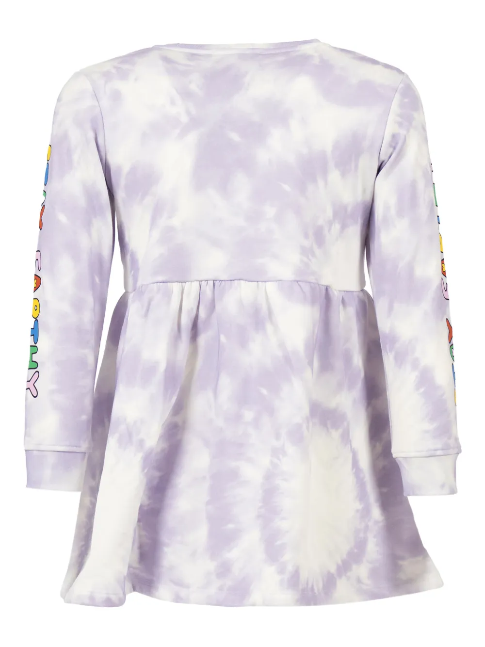 Stella McCartney Kids tie-dye graphic dress Paars