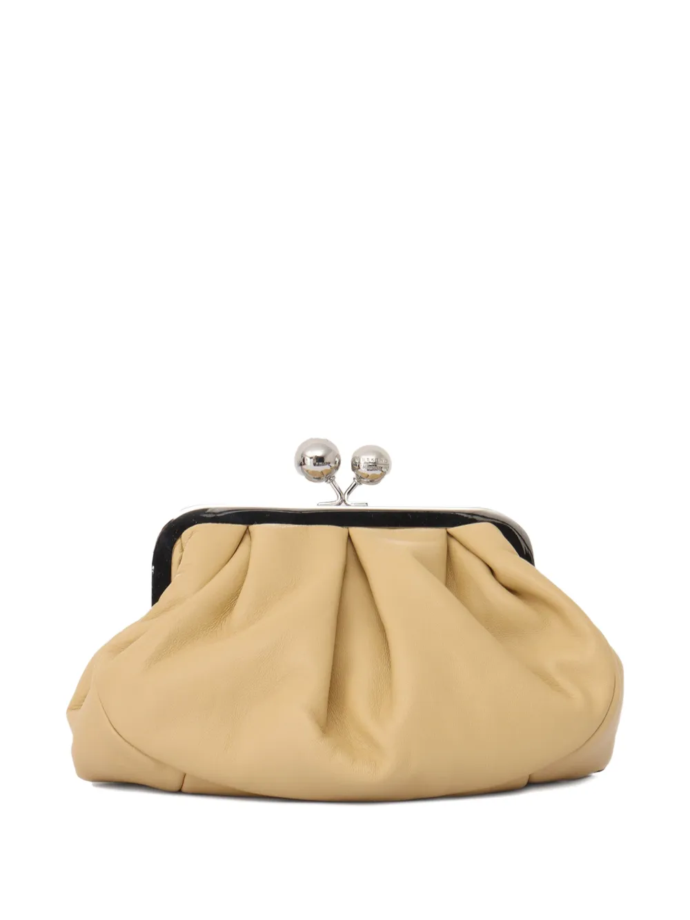 Weekend Max Mara Prati clutch met plooien - Geel